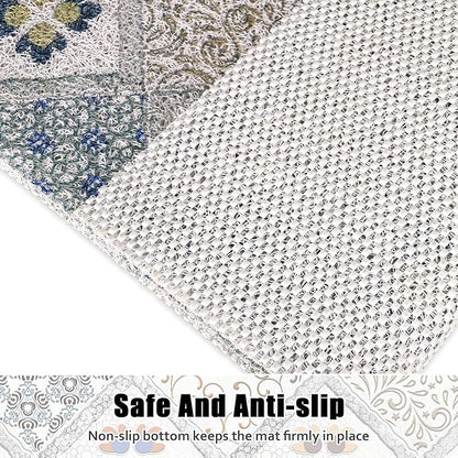 Square Shower Mat Non Slip: 24x24 Inch Shower Floor Mat with Drain Hole in Middle, Super Soft and Comfortable PVC Loofah Massage Bath Mat for Shower, Anti Slip Shower Stall Mat, Quick Drying