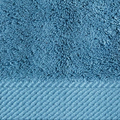 Superior Egyptian Cotton Pile 6 Piece Towel Set, Includes 2 Bath, 2 Hand, 2 Face Towels/Washcloths, Ultra Soft Luxury Towels, Thick Plush Essentials, Guest Bath, Spa, Hotel Bathroom, Denim Blue
