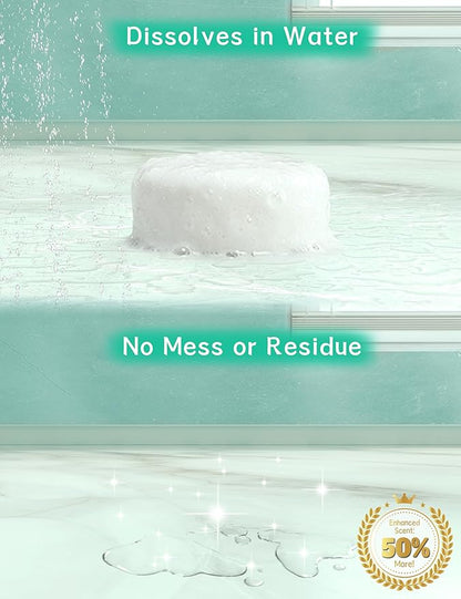 Shower Steamers Aromatherapy 15 Pack, Menthol & Eucalyptus Shower Bombs with Natural Essential Oils, Quick Relief Nasal Congestion, Relaxation & Self Care Gifts for Women & Men