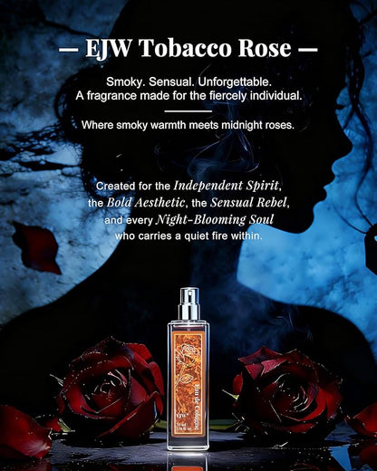 EJW Tobacco Rose Body Spray for Women | Warm Floral Hair Perfume & Body Mist, Alcohol-Free Long-Lasting Fragrance with Aloe & Collagen, 1.01 fl oz (Tobacco Rose)