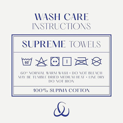Christy Supreme Hygro 6 Piece Towel Set | Silver Grey | 100% Luxury Supima Cotton | Ultra Soft | Super Absorbent | 650GSM | 2 Bath Towels 2 Hand Towels 2 Face Cloths