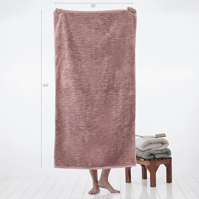 SKL Home CloudSoft Cotton Luxury 6-Piece Towel Set, Clay