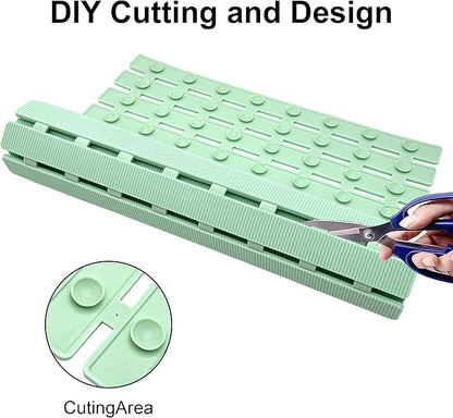 MBOSS Bath Tub Shower Mat Non Slip Bathtub Mats for Bathroom Shower Floor Mat Bath Mats for Shower Tub Anti Slip Shower Mat with Drain Hole and Large Suction Cups (Mint Green, 27.5 X 15.7 Inch)