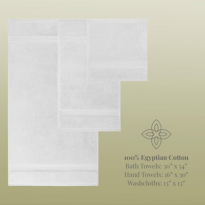 Aston & Arden Egyptian Bath Towel Set - Oversized Ultra Soft Thick & Absorbent, 100% Ringspun Egyptian Cotton Bathroom Towel for Spa, Hotel, 600 GSM, Tan