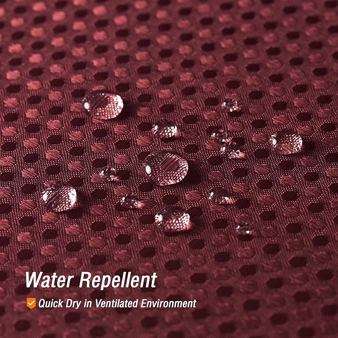 Gibelle Small Stall Shower Curtain 36 x 72, Narrow Half Waffle Weave Textured Fabric Shower Curtain for Bathroom, Water Repellent, Machine Washable, Burgundy