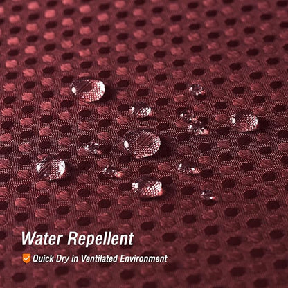Gibelle Burgundy Red Shower Curtain, Waffle Weave Textured Fabric Shower Curtain for Bathroom - Soft Cloth & Hotel Spa Luxury, Water Repellent, Machine Washable, 72X72