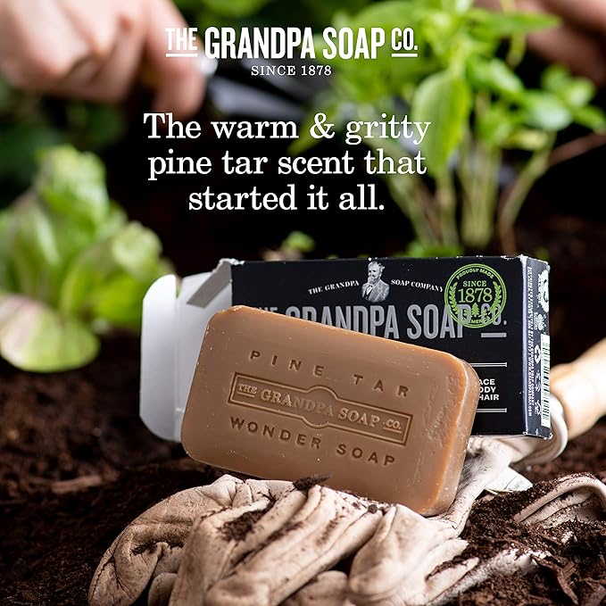 Grandpa's Brands Pine Tar Soap, 4.25 Ounce