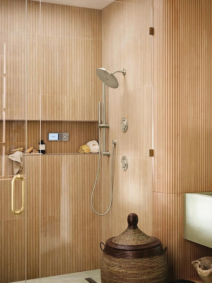 Moen Terra Beige Smart Shower 4-Outlet Digital Shower System Controller for Thermostatic Shower Valve, TS3304TB