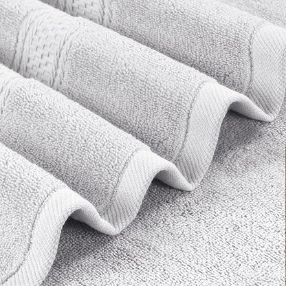 Utopia Towels 4 Pack Premium Bath Towels Set, 27 by 54 Inches, 100% Ring Spun Cotton 600GSM, Lightweight and Highly Absorbent Quick Drying Towels, Perfect for Daily Use, Silver