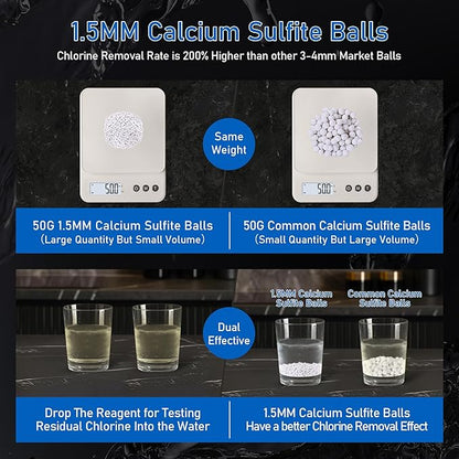 High Output Revitalizing Shower Filter, Keycozy Shower Filter for Hard Water Remove Chlorine, and Dramatically Improves The Condition of Your Skin, Hair and Nails,KPF001
