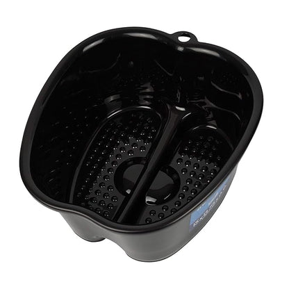 Mantello Foot Soaking Tub- Extra Large Pedicure Bowl - Foot Bath Basin - Home Foot Spa (Black)