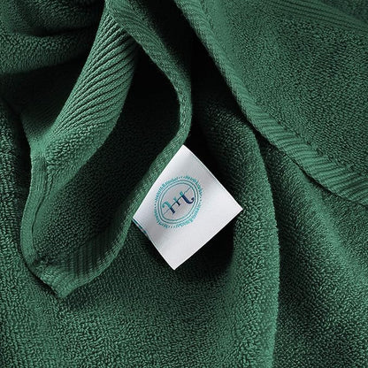 Hearth & Harbor Bath Mat Towels - 100% Ring Spun Cotton Luxury Towels - Ultra Soft & Highly Absorbent, Bathroom Towels, Floor Mat - Hunter Green