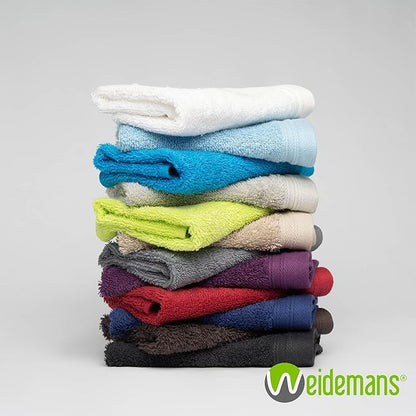100% Cotton Washcloths Set 13” x 13” | Sky Blue Towels | Set of 12 Ultra Soft and Highly Absorbent Washcloths Sets for Bathroom, Gym, Hotel, Spa | Machine Washable Face Towel