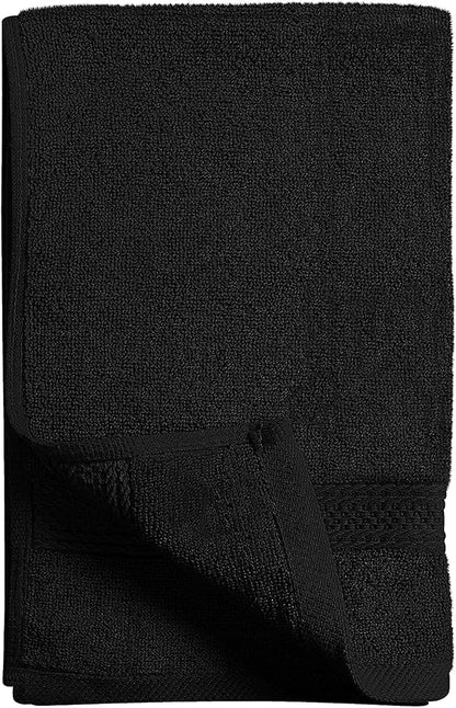 Utopia Towels 72 Pack Premium Hand Towels Set, (16 x 28 inches) 100% Ring Spun Cotton, Ultra Soft and Highly Absorbent 600GSM Towels for Bathroom, Gym, Shower, Hotel, and Spa (Black)