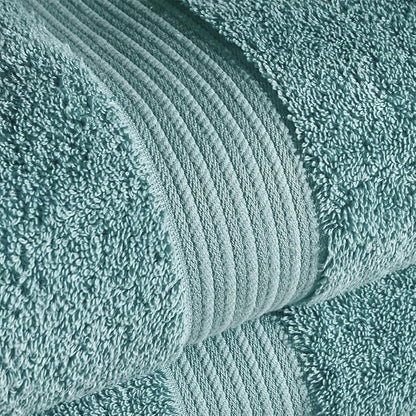 Christy Supreme Hygro 6 Piece Towel Set | Mineral Blue | 100% Luxury Supima Cotton | Ultra Soft | Super Absorbent | 650GSM | 2 Bath Sheets 2 Hand Towels 2 Face Cloths