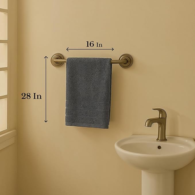 Casa Platino 100% Mercerized Cotton Hand Towels for Bathroom (16"x28") - Spa & Hotel Quality - Ring Spun - Quick Dry, Soft & Absorbent Bath Hand Towel Set of 6 - Pet Friendly, Pre Shrunk - Cool Grey