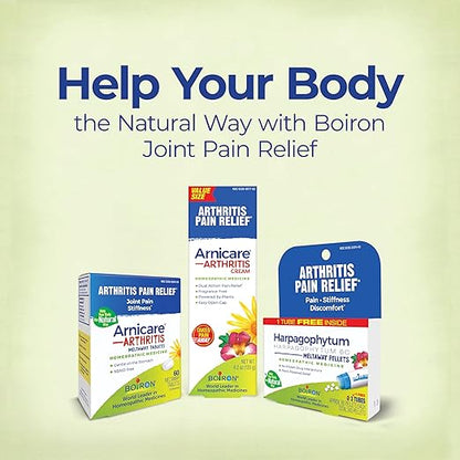 Boiron Arnicare Arthritis Cream Pump for Pain Relief of Knees, Hands, Wrists, Elbows, Joints & Muscles – Quickly Absorbed & Fragrance-Free – 4.2 oz