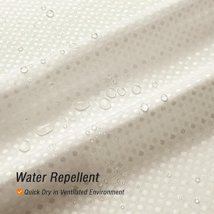 Gibelle Small Stall Shower Curtain 36 x 72, Narrow Half Waffle Weave Textured Fabric Shower Curtain for Bathroom, Water Repellent, Machine Washable, Ivory