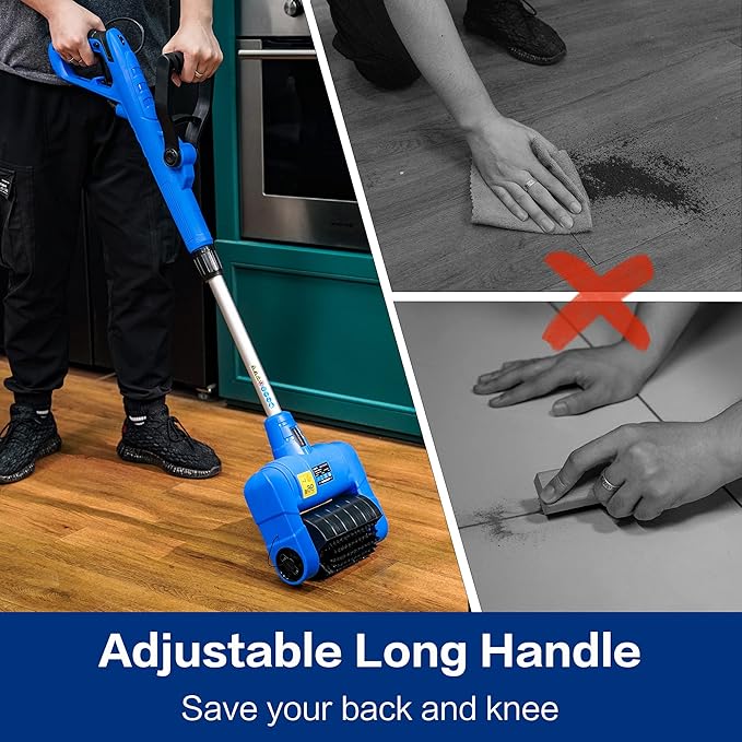 Grout Cleaner for Tile floors Grout Brush,Heavy Duty with Wire Surface Brush,Moss,Weed Between Floor Tiles,Patio,Board,Bricks,Pool,Pavements (20¡®Cord-120V)