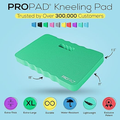 Thick Kneeling Pad, Garden Kneeler for Gardening, Bath Kneeler for Baby Bath, Kneeling Mat for Exercise & Yoga, Knee Pad for Work, Floor Foam Pad, Extra Large (XL) 18 x 11 x 1.5 Inches, Green