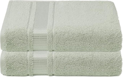 Melissa Linen, 2 Piece Hand Towel Set, 100% Turkish Cotton Face Hand Towels for Bathroom, 20 in x 35 in, Absorbent, Quick Dry, Durable and Soft, Spa and Hotel Quality, Mint Green