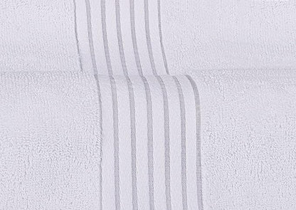 Utopia Towels 8 Piece Premium Towel Set, 2 Bath, 2 Hand, and 4 Washcloths, 100% Ring Spun Cotton, Highly Absorbent Towels for Bathroom, Sports, and Hotel, White