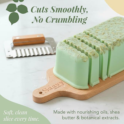 Saavy Naturals Organic Soap Minty Oat - Plant Based Ingredients(1LB)