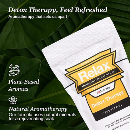 Relax Spa & Bath, Epsom & Dead Sea Salts, Aromatherapy Bath Salts for Hot Tub, Bath, or Spa, Infused with Magnesium, Detox Therapy