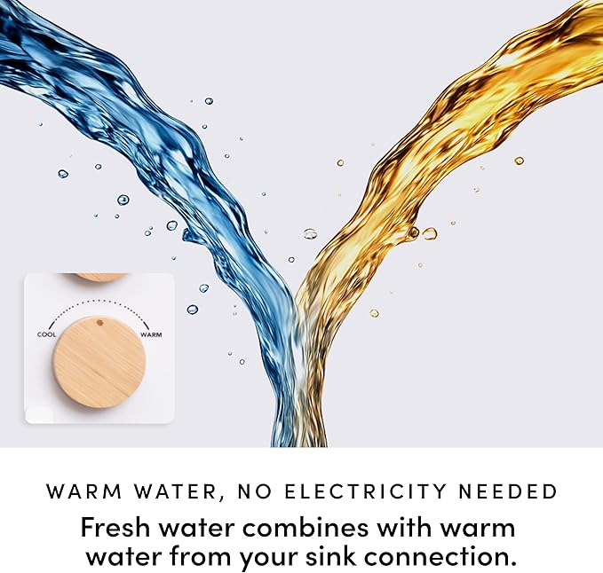 TUSHY 3.0 Spa Cool to Warm Water Bidet Attachment. Easy Universal Toilet Seat Install, Requires Sink Connection for Temperature Control. Fresh Self-Cleaning Clean Water, Noir/Gold