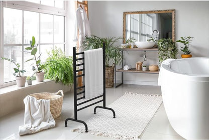 Amba SAFSMB-24 Solo 24" Freestanding 10 Bar Towel Warmer in Matte Black