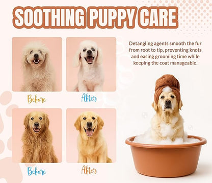 ALFIE'S CHOICE Puppy Shampoo and Conditioner Set | 16 fl oz Each | for Sensitive & Itchy Skin | Puppies, Adults & All Breeds of Dogs