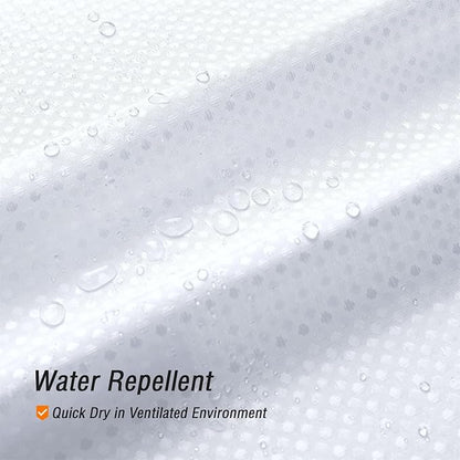 Gibelle Extra Long Shower Curtain 72 x 84, Tall Waffle Weave Textured Fabric Shower Curtain for Bathroom, Water Repellent, Machine Washable, White