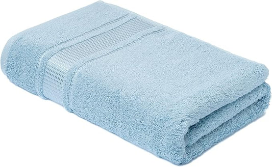 Melissa Linen, Bath Sheet, 100% Turkish Cotton Towel for Bathroom, Absorbent, Quick Dry, Durable and Soft Shower Towel, 35 in x 60 in Large, Spa and Hotel Quality, Ocean Blue