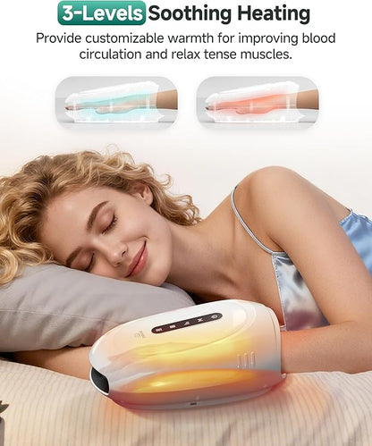 Snailax Cordless Hand Massager with Heat & Compression, Vibration and Rolling, 3 Modes & Intensities Heated Finger Wrist Massage for Arthritis and Carpal Tunnel, Hand Warmer Gifts for Women, Her