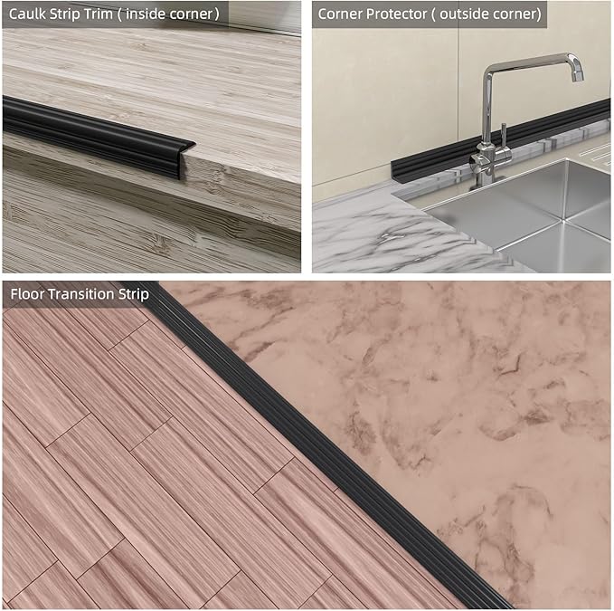 20FT Flexible Wall Corner Protector Moulding Trim, Peel and Stick Inside & Outside Wall Corner Guards Edge Protector,Self Adhesive Molding Trim Strip for Edge Ceiling