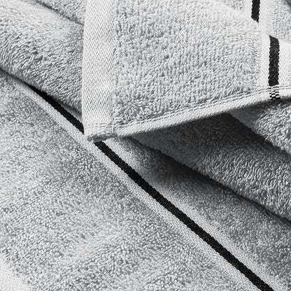 MyOwn Cotton 2 Pack Oversized Bath Towel Set 28x55 inches, Large Bath Towels, Ultra Absorbant Compact Quickdry & Lightweight Towel, Ideal for Gym Travel Camp Pool - Light Grey
