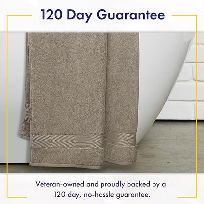 Ultra Soft & Plush Viscose from Bamboo Bath Sheets - 700 GSM Pack of 2 - Extra Large 70x35 in - Super Absorbent & Quick Drying (Taupe)