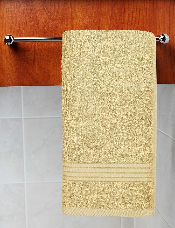 Utopia Towels 6 Piece Premium Hand Towels Set, 16 by 28 inches, 100% Ring Spun Cotton, Lightweight and Highly Absorbent Towels for Bathroom, Travel, Camp, Hotel, and Spa, Beige