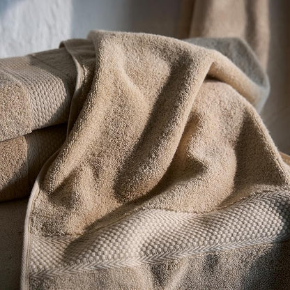 BAGNO MILANO Turkish Towels, Ultra Soft, Plush Luxury Turkih Cotton Bath Towels, Quick Dry Towel Set Made in Turkey (Sand Beige, 2 Pcs Bath Towel Set)