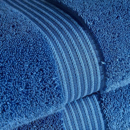 Christy Supreme Hygro Family Towel Set | Deep Sea Blue | 100% Luxury Supima Cotton | Ultra Soft | Super Absorbent | 650GSM | 2 Bath Sheets 2 Bath Towels 2 Hand Towels