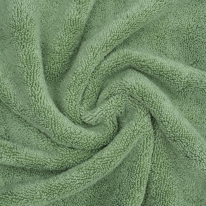 American Soft Linen Salem Washcloth Sets, 4 Piece Luxury 600 GSM 100% Cotton Washcloths for Bathroom, 13x13 inches Washrags Premium Quality Hand Face Towels, Sage Green