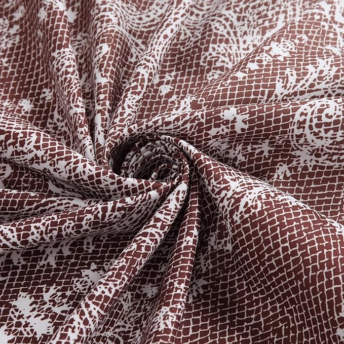 Chantilly Lace Shower Curtain - Heavyweight Polyester, Burgundy to White Ombre Design, 72" W x 72" H
