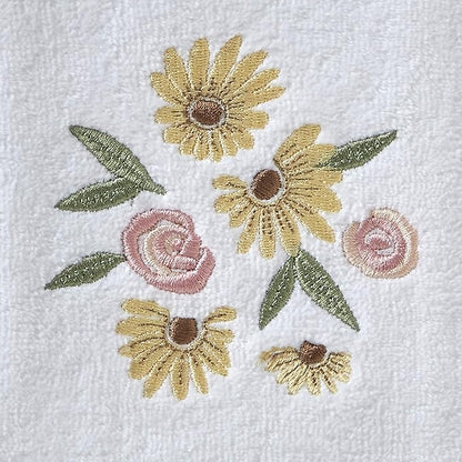 SKL Home by Saturday Knight Ltd. Tossed Flowers Hand Towel (2-Pack), White
