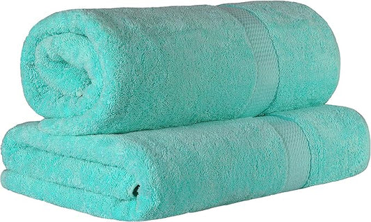 BLUENILEMILLS BNM 800 GSM Premium Quality Egyptian Cotton Bath Sheet Set, 2-Piece Highly Absorbent Sheets for Bathroom & Shower, Hotel & Spa Quality Lush, Durable Quick Dry