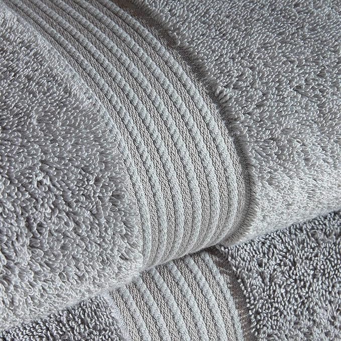 Christy Supreme Hygro Family Towel Set | Silver Grey | 100% Luxury Supima Cotton | Ultra Soft | Super Absorbent | 650GSM | 2 Bath Sheets 2 Bath Towels 2 Hand Towels