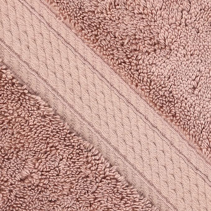 BLUENILEMILLS Madison Egyptian Cotton Towels, Towel Set for Bathroom, Shower, Hotel, Plush, 800 GSM, Highly Absorbent and Ultra-Soft Towels, Bath Essentials, 10 Piece Assorted Towel Set, Muted Mauve