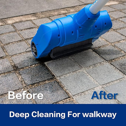 Grout Cleaner for Tile floors Grout Brush,Heavy Duty with Wire Surface Brush,Moss,Weed Between Floor Tiles,Patio,Board,Bricks,Pool,Pavements (20¡®Cord-120V)
