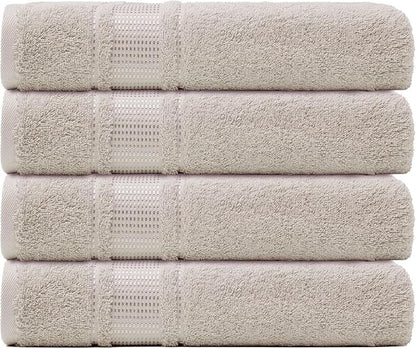 Melissa Linen, Fingertip Towels 4 Pack, 100% Turkish Cotton, Small Hand Towels for Body and Face, 12 x 18 in, Soft and Absorbent, Quick Dry, (Beige Fingertip Towels)