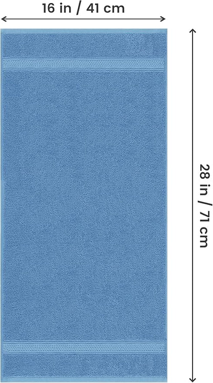 Utopia Towels 6 Pack Premium Hand Towels Set, 16 by 28 inches, 100% Ring Spun Cotton, Ultra Soft and Highly Absorbent 600GSM Towels for Bathroom, Gym, Shower, Hotel, and Spa, Electric Blue