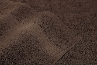 American Veteran Towel, 100% Cotton Turkish Bath Towels for Bathroom 4 Pack, 27x54 Extra Large Premium Soft Drying Bathroom Towels, Brown